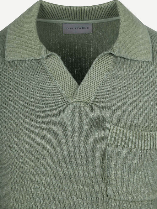 Raw trui riva knit groen