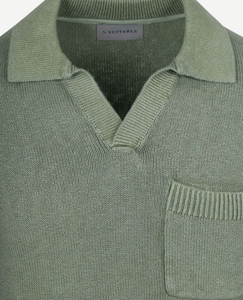 Raw trui riva knit groen