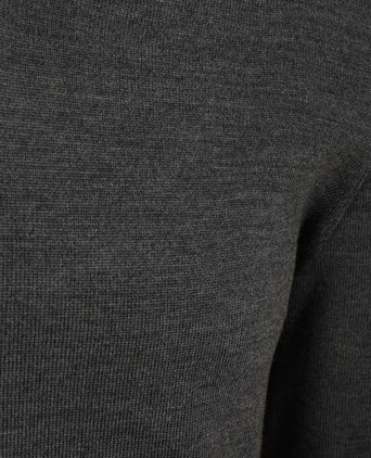 Merino pullover v-hals antraciet