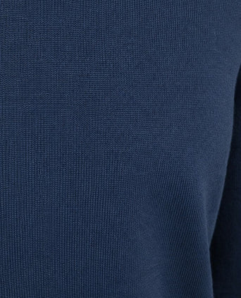 Merino pullover v-hals denim blauw