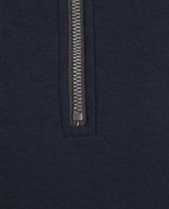 Scuba halve rits trui donkerblauw