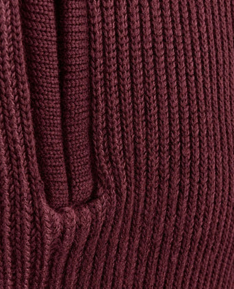 Bico halve rits trui burgundy