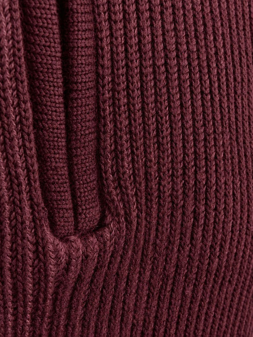 Bico halve rits trui burgundy