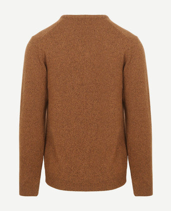 Suitable lamswol trui v-hals camel | Regular-fit