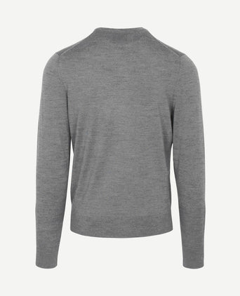 Merino pullover grijs