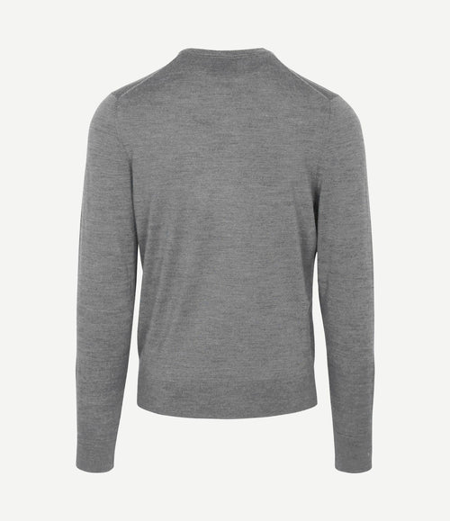 Merino pullover grijs