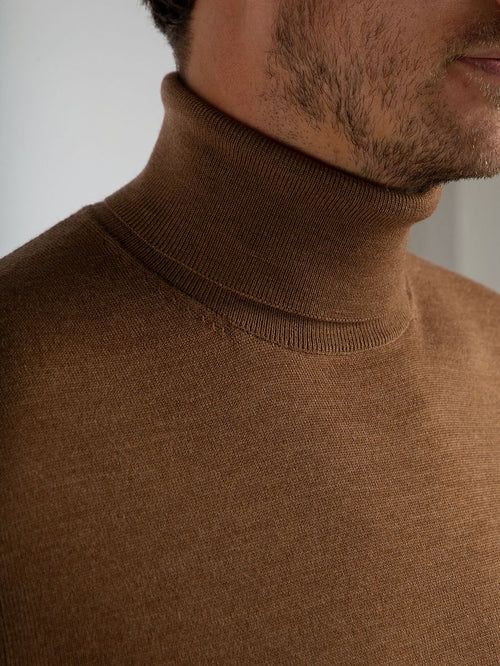 Suitable merino coltrui camel | Slim-fit