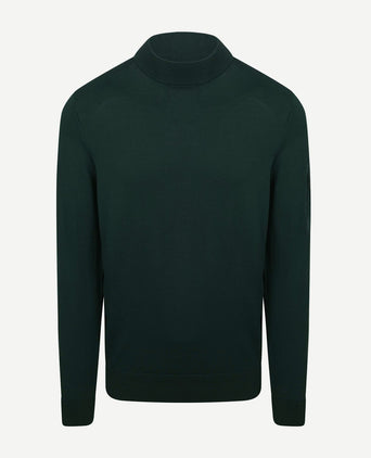 Suitable trui cooldry knit turtleneck groen | Slim-fit