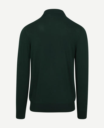 Suitable trui cooldry knit turtleneck groen | Slim-fit