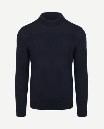 Trui cooldry knit turtleneck donkerblauw