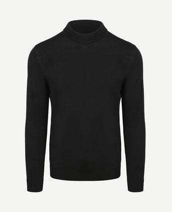 Trui cooldry knit turtleneck zwart