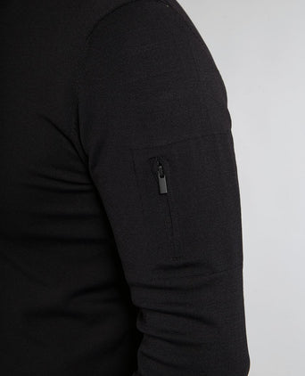 Trui cooldry knit turtleneck zwart