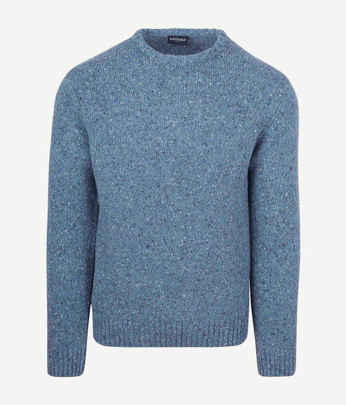Suitable trui donnegal tweed eco wool blauw