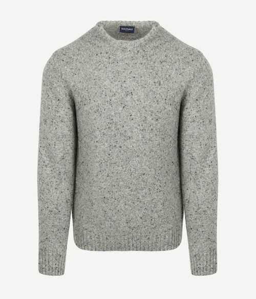 Suitable trui donnegal tweed eco wool grijs