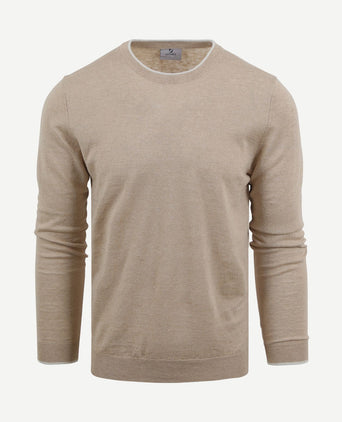Trui o-hals johan beige