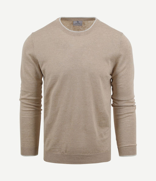 Trui o-hals johan beige