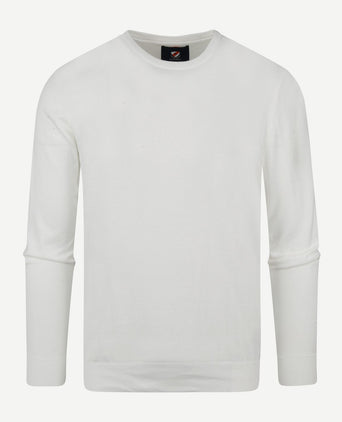 Suitable trui o-hals wit