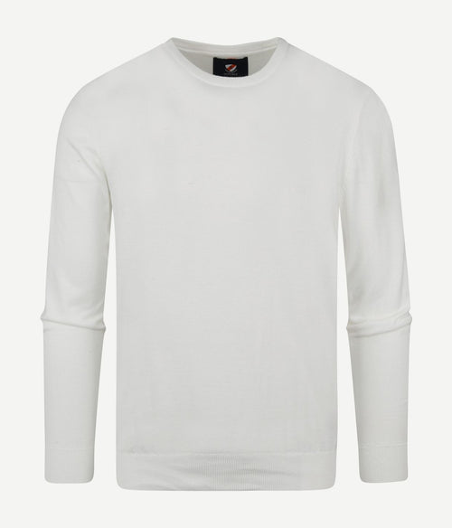 Suitable trui o-hals wit