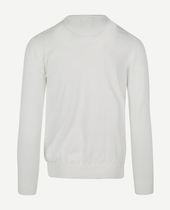 Suitable trui o-hals wit