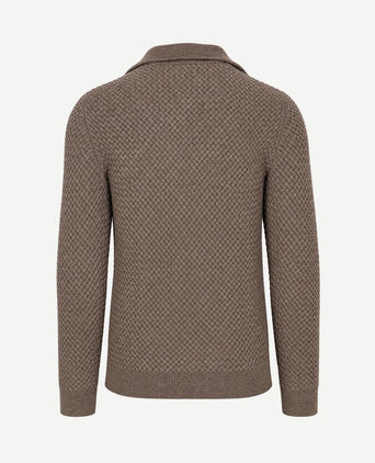 Trui riva heavy structure bruin