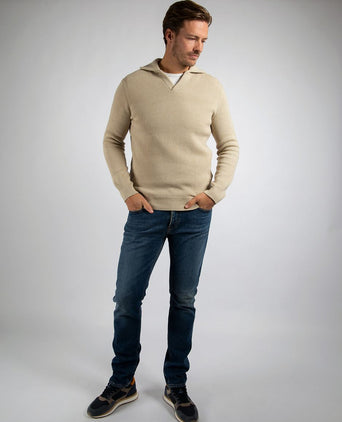 Suitable trui riva knit ecru | Regular-fit