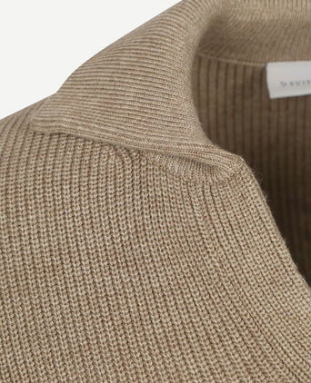 Suitable trui riva knit taupe | Regular-fit