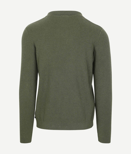 Suitable trui riva structure melange groen | Regular-fit