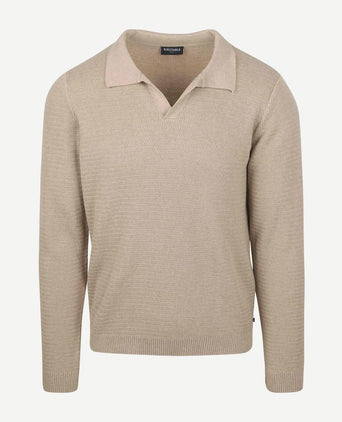 Suitable trui riva structure melange sand | Regular-fit