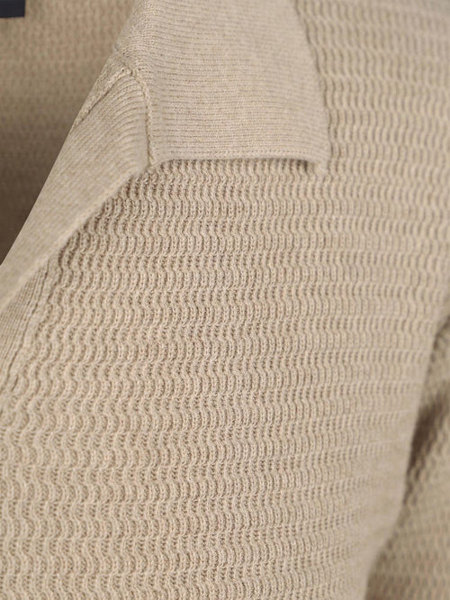 Suitable trui riva structure melange sand | Regular-fit