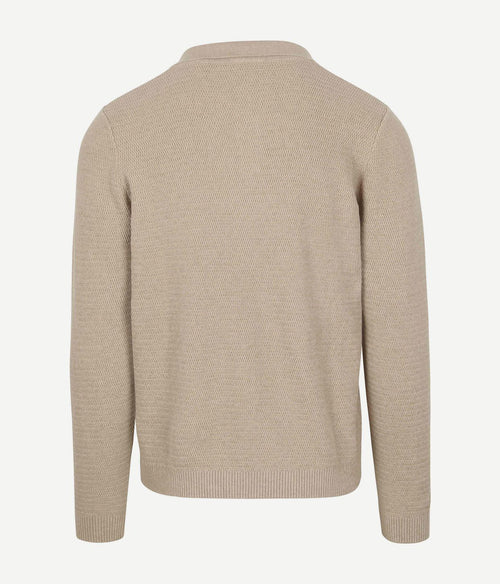 Suitable trui riva structure melange sand | Regular-fit
