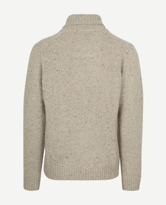 Trui shawl tweed eco wool ecru