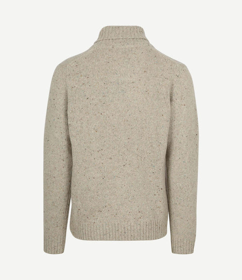 Trui shawl tweed eco wool ecru