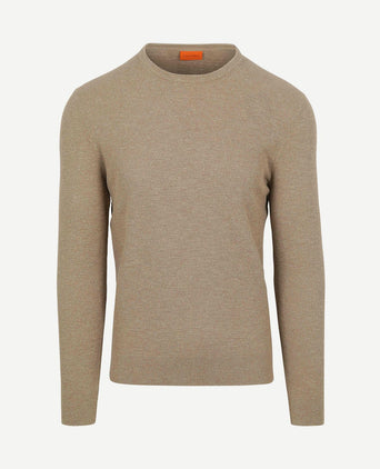 Trui structure slub beige