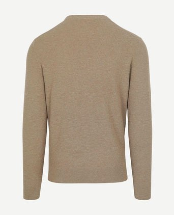 Trui structure slub beige