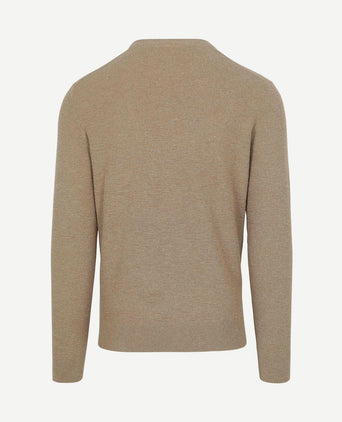 Trui structure slub beige
