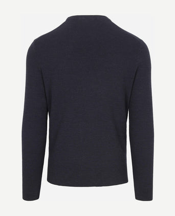 Suitable trui structure slub donkerblauw | Regular-fit