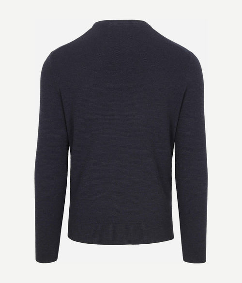 Suitable trui structure slub donkerblauw | Regular-fit