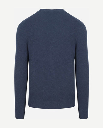 Suitable trui structuur petrol | Regular-fit