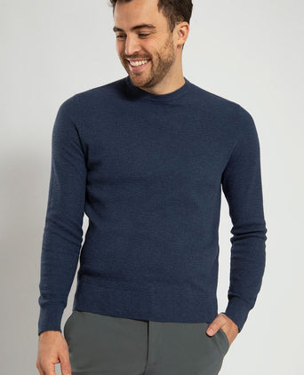 Suitable trui structuur petrol | Regular-fit