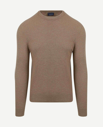 Suitable trui structuur taupe | Regular-fit