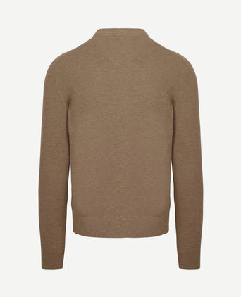 Trui structuur taupe