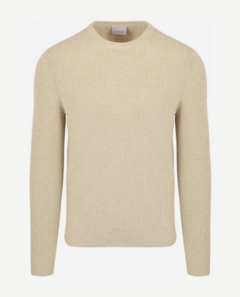 Suitable trui wol blend ecru | Regular-fit