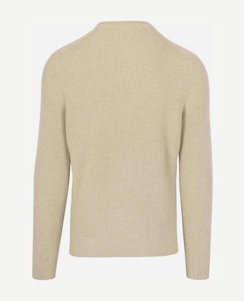 Suitable trui wol blend ecru | Regular-fit