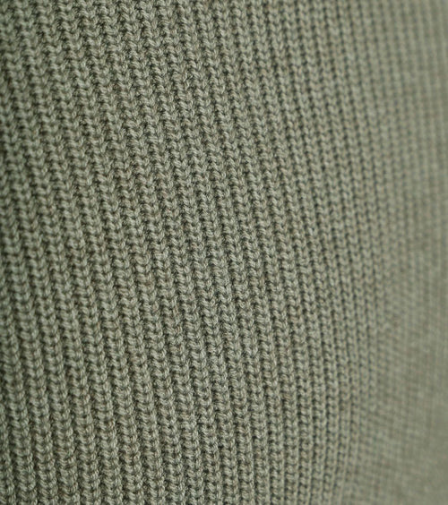 Suitable trui wol blend groen | Regular-fit