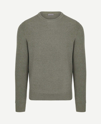 Trui wol blend groen