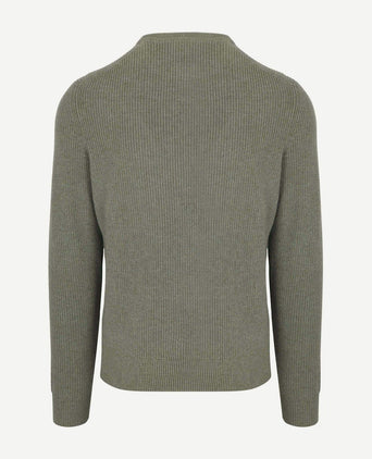 Suitable trui wol blend groen | Regular-fit