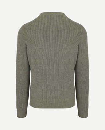 Trui wol blend groen