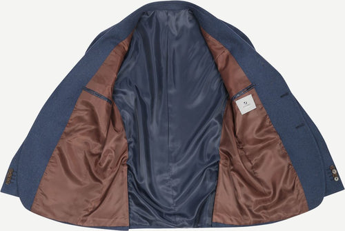 Suitable tweed colbert mid blauw