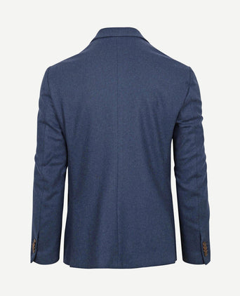 Tweed colbert mid blauw