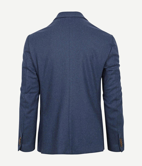 Suitable tweed colbert mid blauw